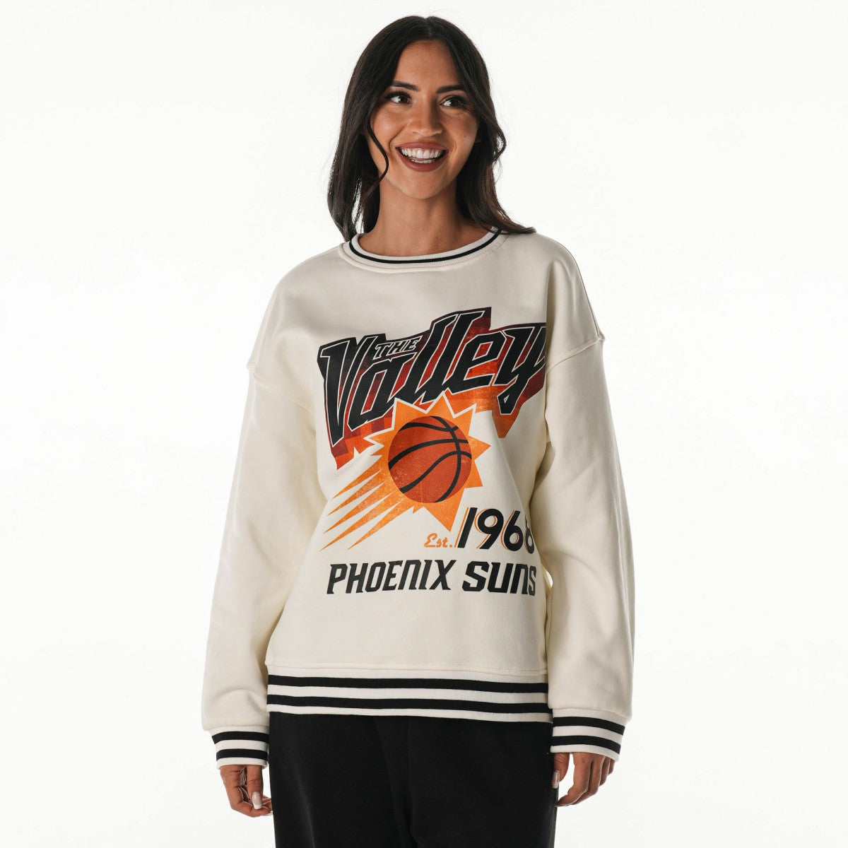 White Phoenix Suns The Wild Collective Unisex 2025/26 City Edition Oversize Vintage French Terry Sweatshirt | NBA