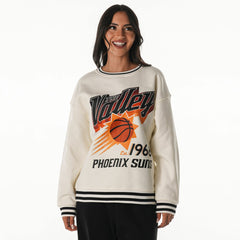 White Phoenix Suns The Wild Collective Unisex 2025/26 City Edition Oversize Vintage French Terry Sweatshirt | NBA