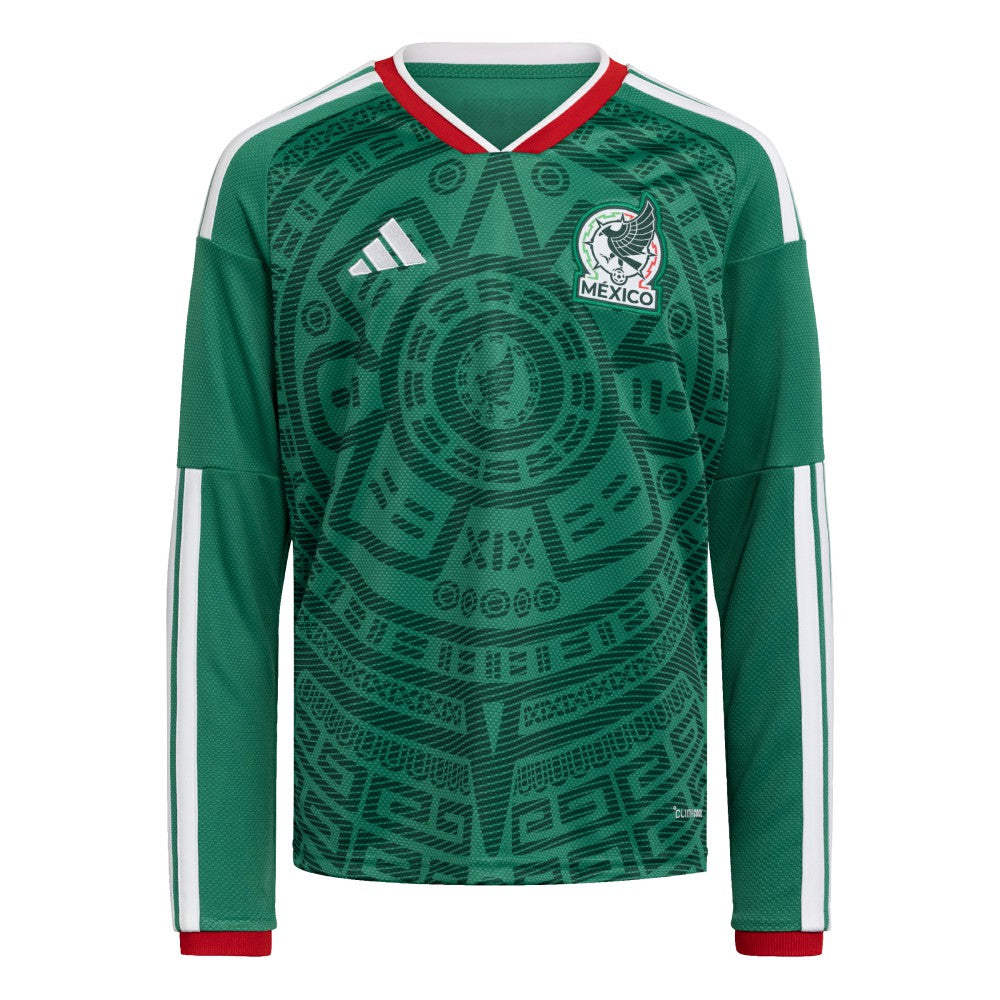 Mexico National Team Youth FIFA x World Cup 2026 Home Replica Long-Sleeve Jersey