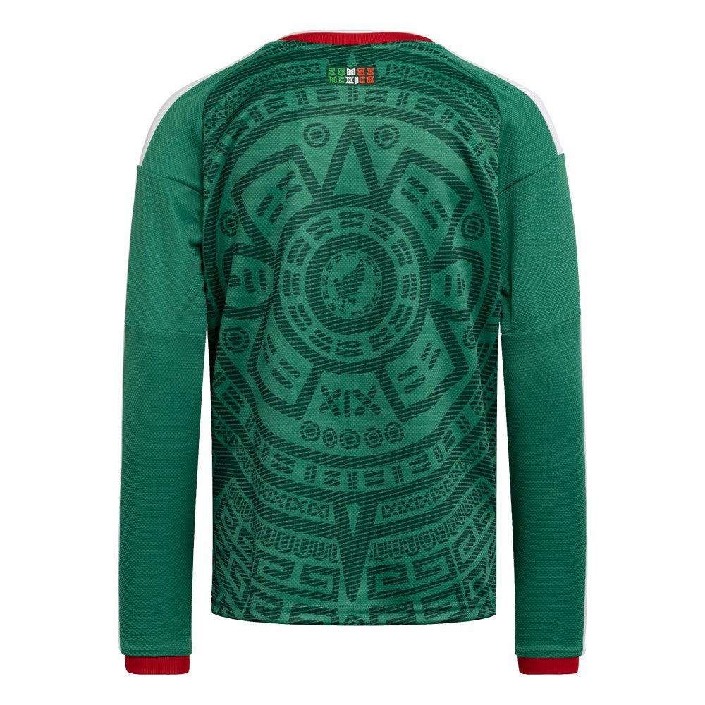 Mexico National Team Youth FIFA x World Cup 2026 Home Replica Long-Sleeve Jersey