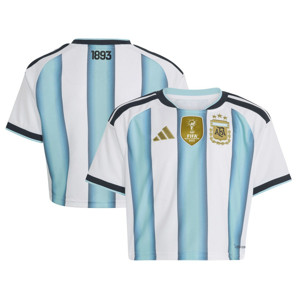 Argentina National Team Women's FIFA x World Cup 2022 Winners Home Cropped Replica Jersey