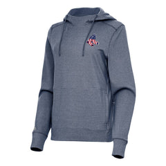 Boston Red Sox Antigua Women's Justice Stars and Stripes Team Logo Pullover Hoodie - MLB Hoodies