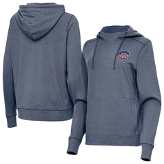 Cincinnati Reds Antigua Women's Justice Stars and Stripes Team Logo Pullover Hoodie - MLB Hoodies
