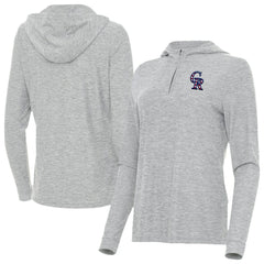 Colorado Rockies Antigua Women's Daybreak Quarter-Zip Hoodie - MLB Hoodies