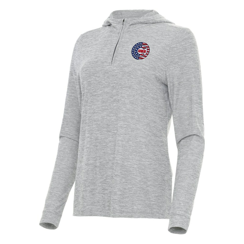 Chicago Cubs Antigua Women's Daybreak Quarter-Zip Hoodie - MLB Hoodies