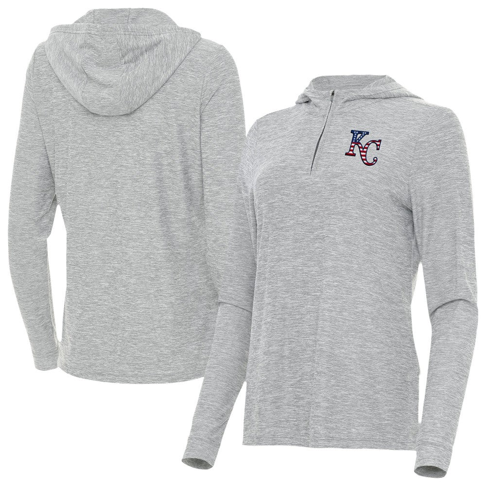 Kansas City Royals Antigua Women's Daybreak Quarter-Zip Hoodie - MLB Hoodies