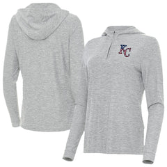 Kansas City Royals Antigua Women's Daybreak Quarter-Zip Hoodie - MLB Hoodies