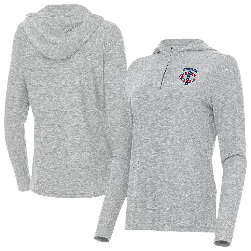 Minnesota Twins Antigua Women's Daybreak Quarter-Zip Hoodie - MLB Hoodies