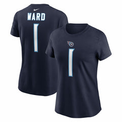 Tennessee Titans Cameron Ward  Women's Name & Number T-Shirt | NFL Online