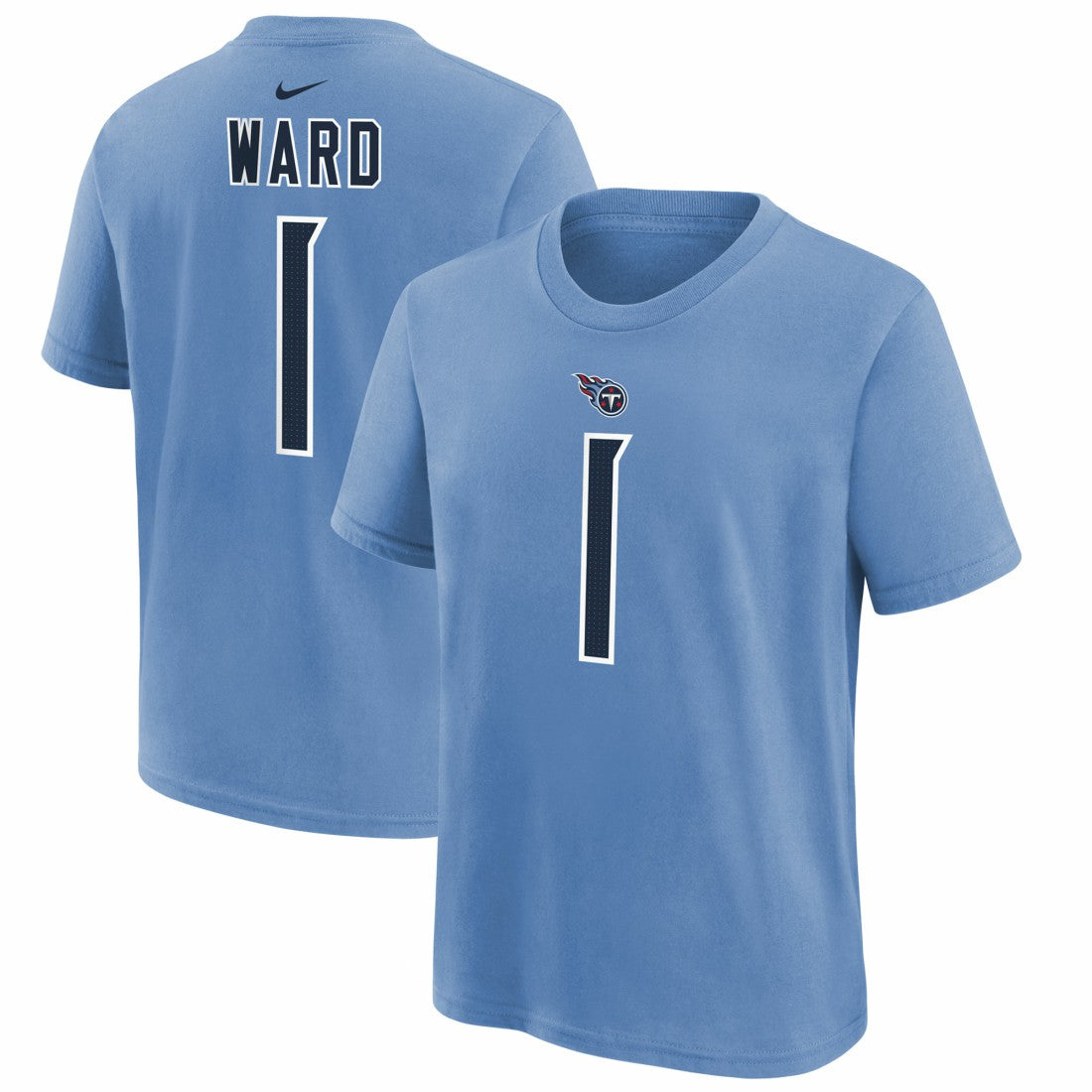 Tennessee Titans Cam Ward  Youth 2025 NFL Draft First Round Pick Name & Number T-Shirt | NFL New