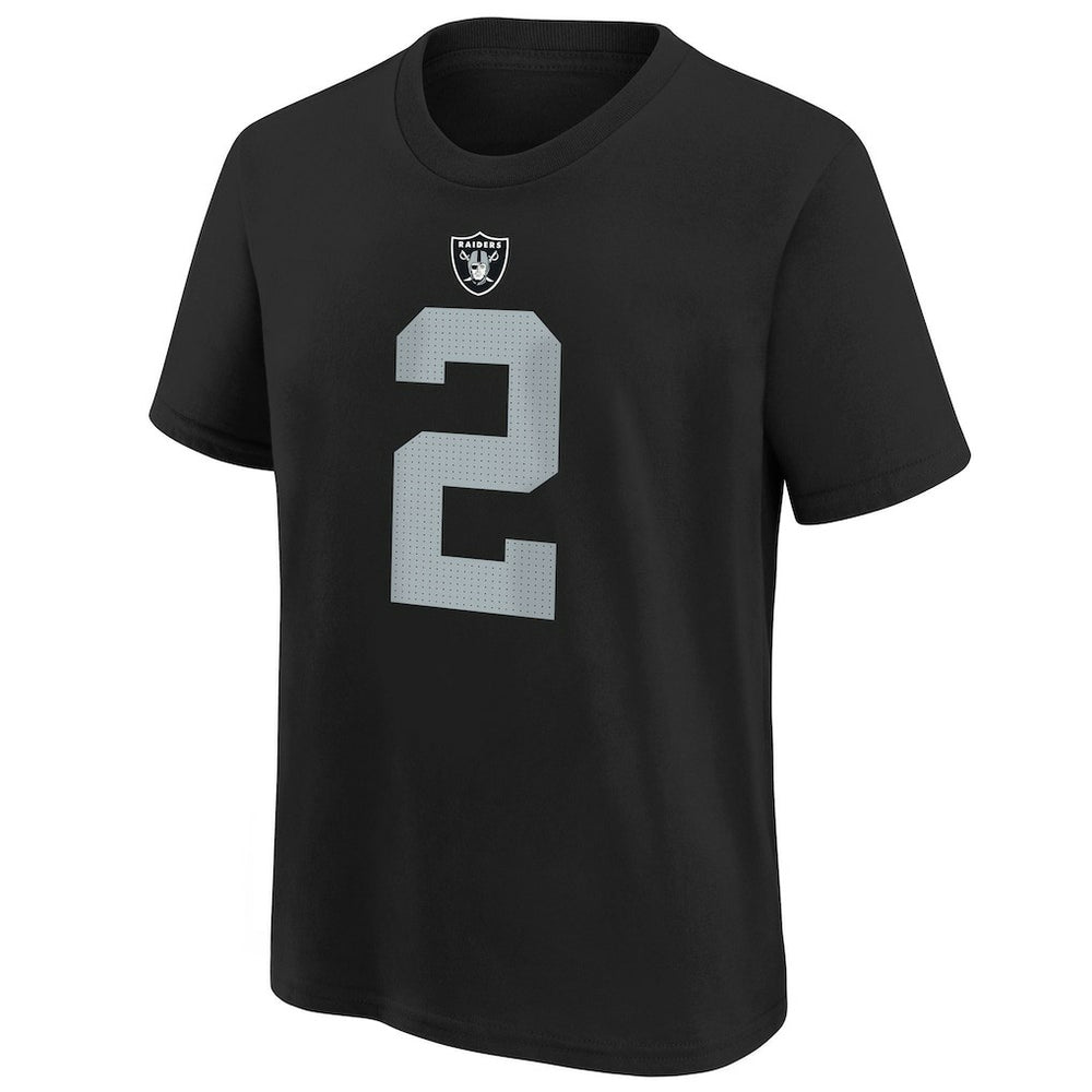 Las Vegas Raiders Ashton Jeanty  Youth 2025 NFL Draft First Round Pick Name & Number T-Shirt | NFL Sale