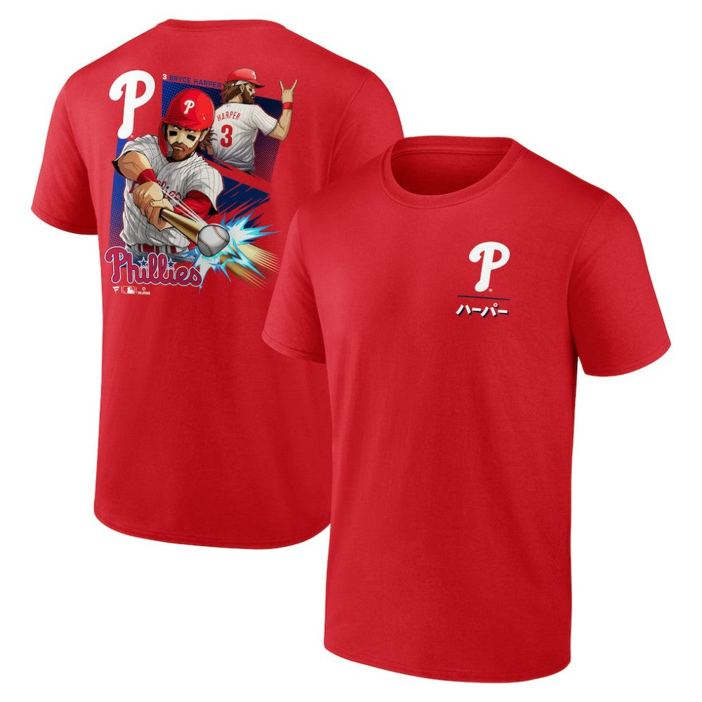 Bryce Harper Philadelphia Phillies Anime Player T-Shirt - MLB T-shirts