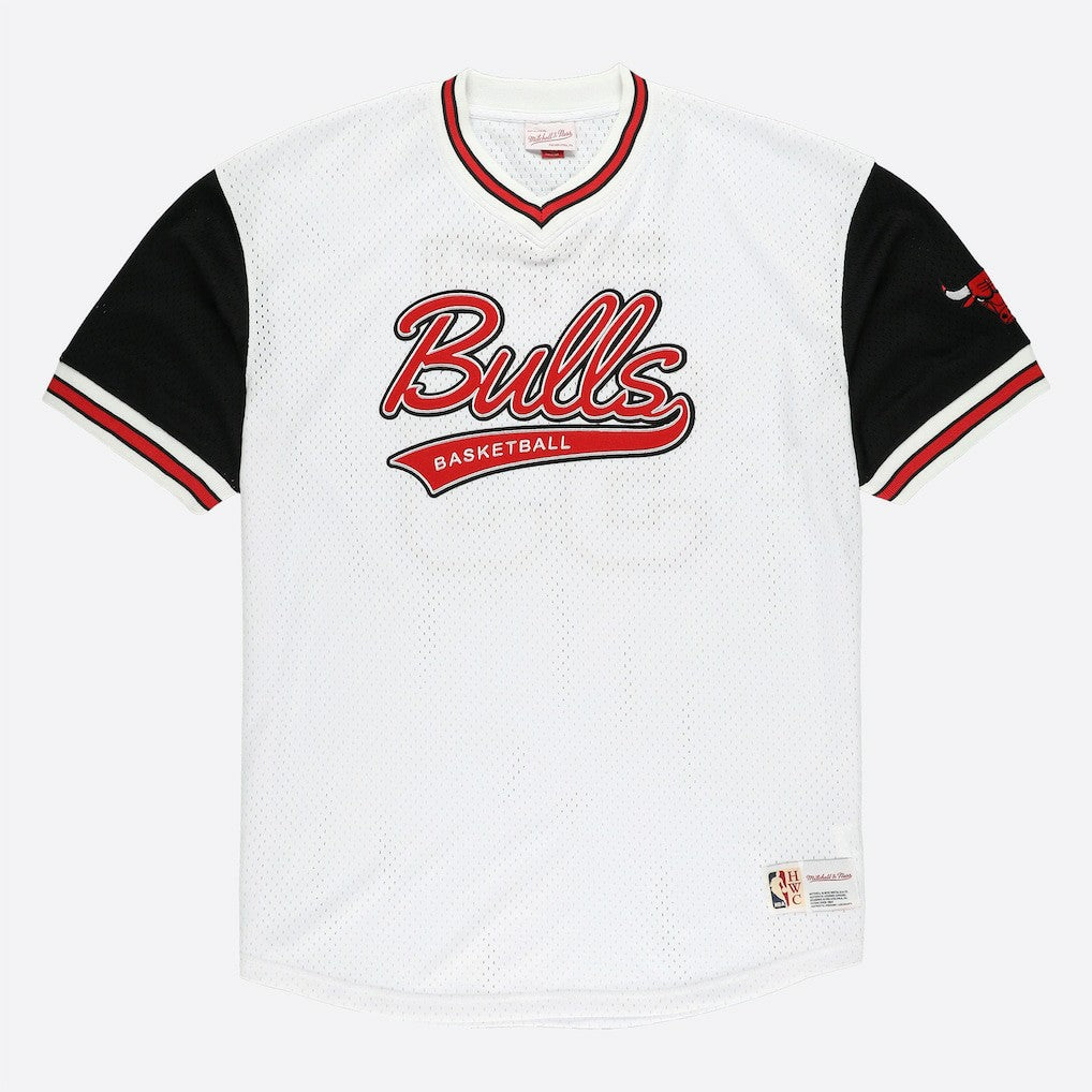 White Scottie Pippen Chicago Bulls Player Mesh V-Neck Shirt sale | NBA