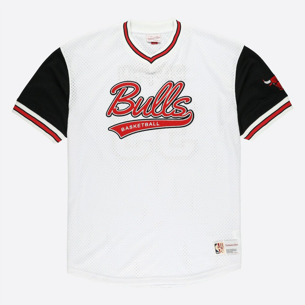 White Scottie Pippen Chicago Bulls Player Mesh V-Neck Shirt sale | NBA
