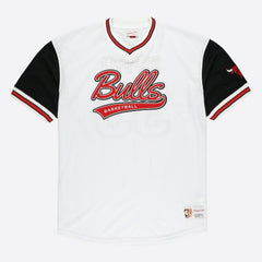 White Scottie Pippen Chicago Bulls Player Mesh V-Neck Shirt sale | NBA