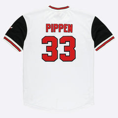 White Scottie Pippen Chicago Bulls Player Mesh V-Neck Shirt sale | NBA