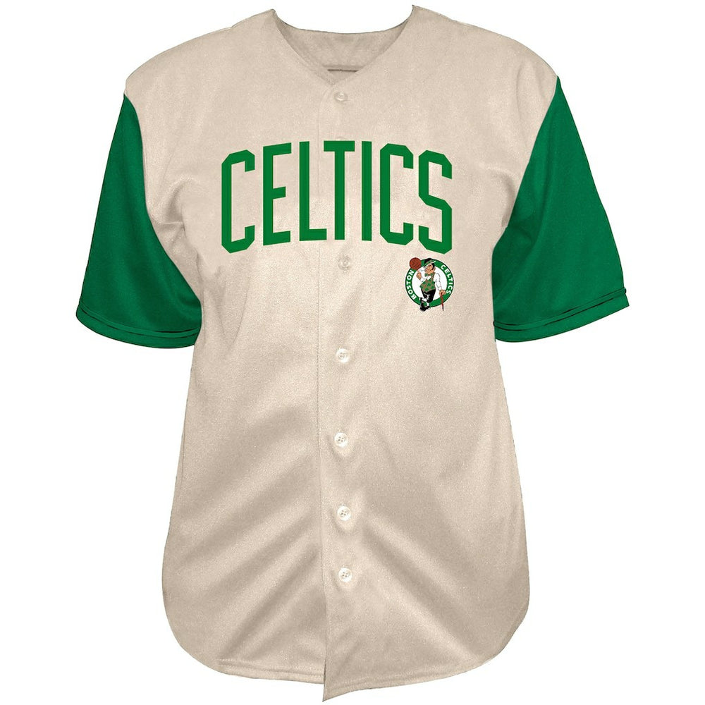 Cream Jayson Tatum Boston Celtics Baseball Jersey | NBA