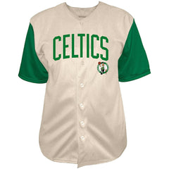 Cream Jayson Tatum Boston Celtics Baseball Jersey | NBA