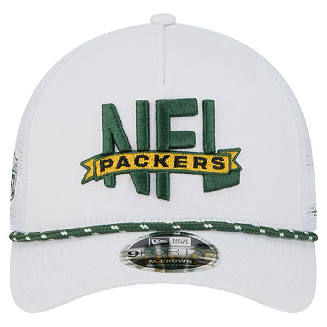 Green Bay Packers NFL 9FORTY A-Frame M-Crown Adjustable Trucker Hat | NFL New