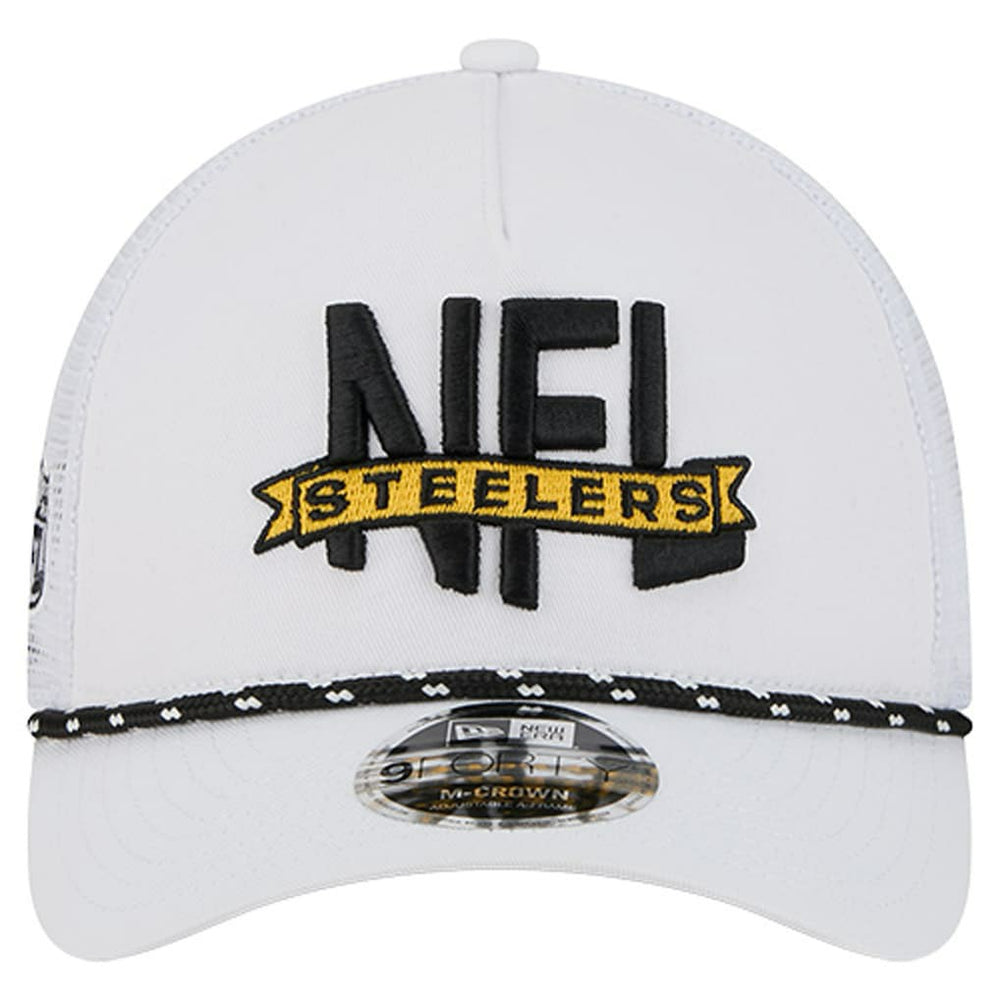 Pittsburgh Steelers NFL 9FORTY A-Frame M-Crown Adjustable Trucker Hat | NFL New