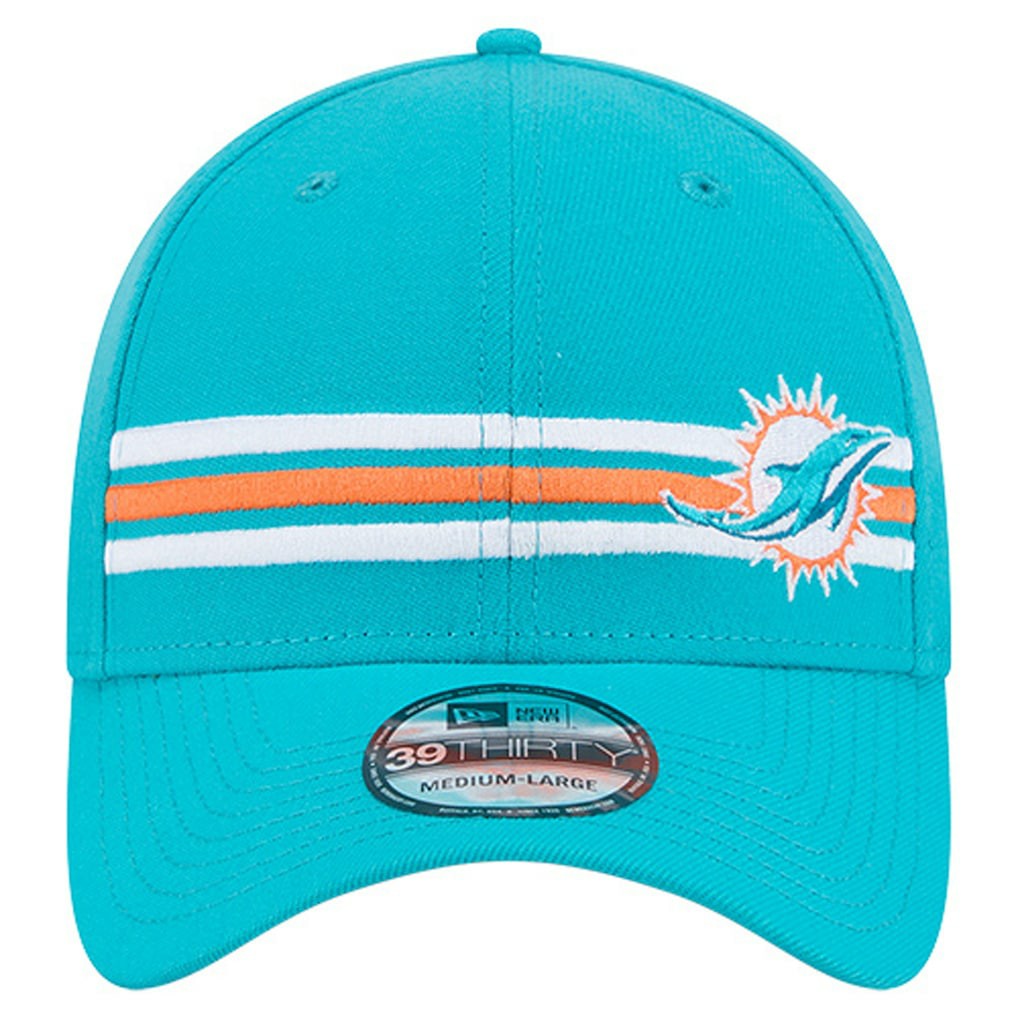 Miami Dolphins Stripes 39THIRTY Flex Hat | NFL On sale