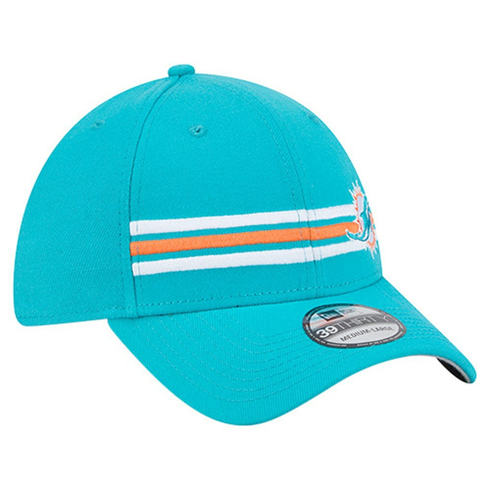 Miami Dolphins Stripes 39THIRTY Flex Hat | NFL On sale