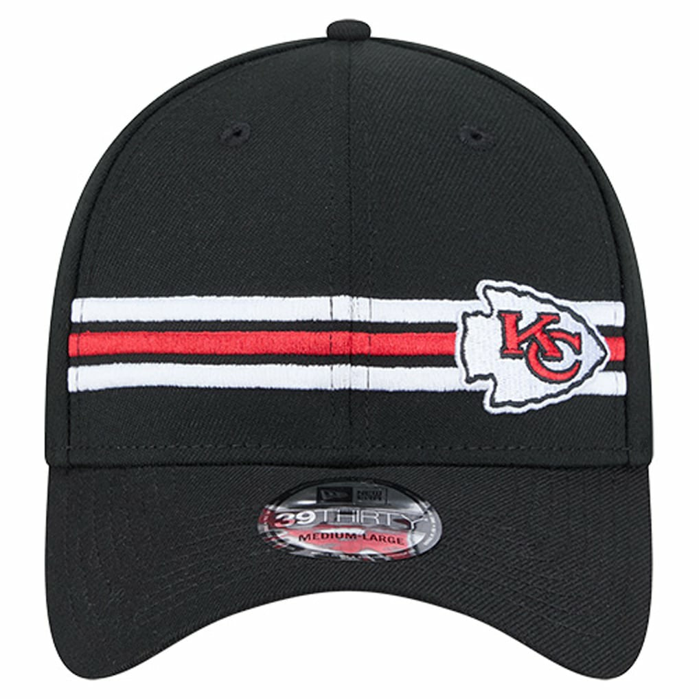 Kansas City Chiefs Stripes 39THIRTY Flex Hat | NFL On sale