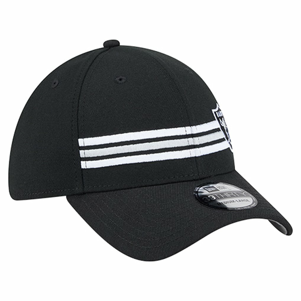 Las Vegas Raiders Stripes 39THIRTY Flex Hat | NFL US
