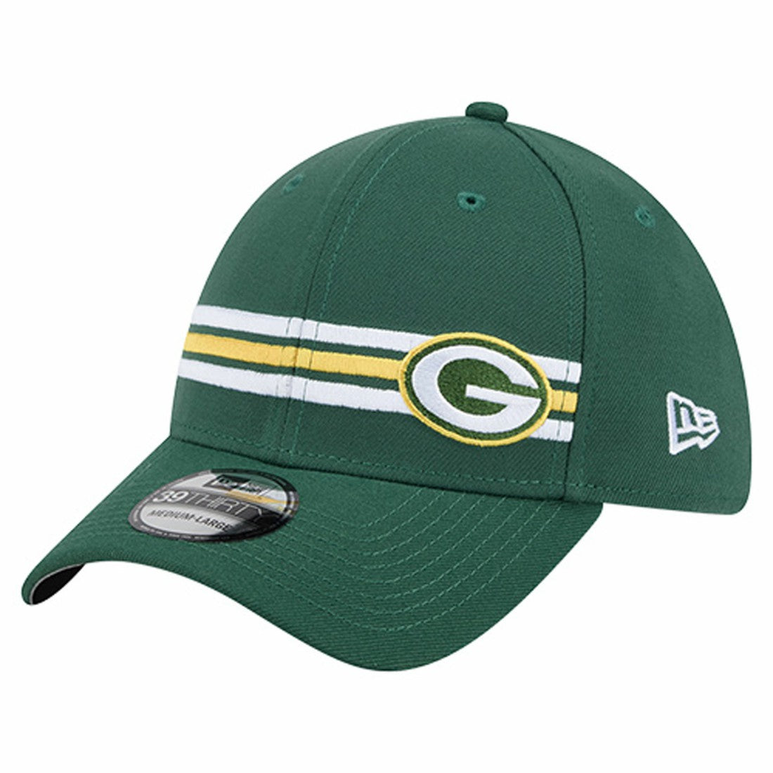 Green Bay Packers Stripes 39THIRTY Flex Hat | NFL Sale