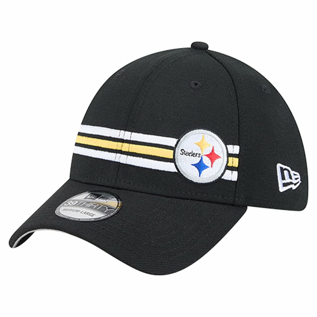 Pittsburgh Steelers Stripes 39THIRTY Flex Hat | NFL Hot