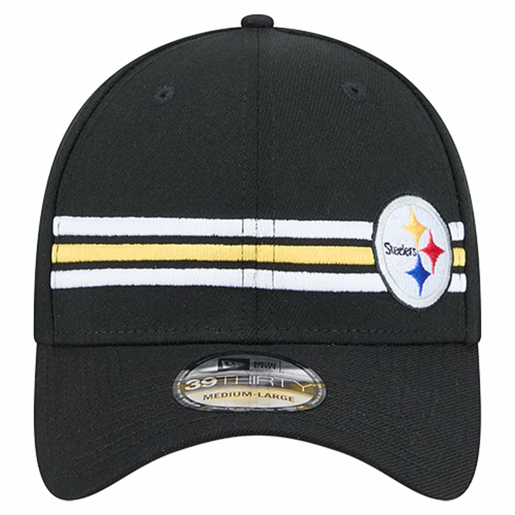 Pittsburgh Steelers Stripes 39THIRTY Flex Hat | NFL Hot