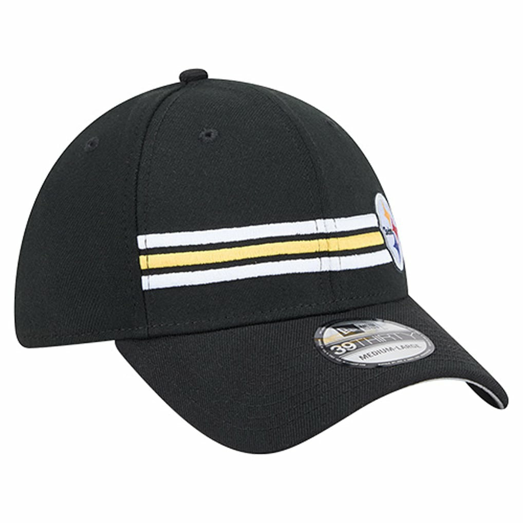 Pittsburgh Steelers Stripes 39THIRTY Flex Hat | NFL Hot