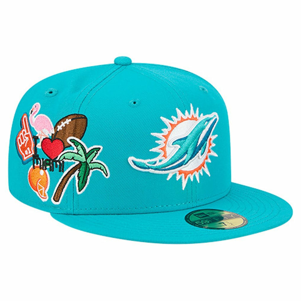 Miami Dolphins Group Chat 59FIFTY Fitted Hat | NFL Sale