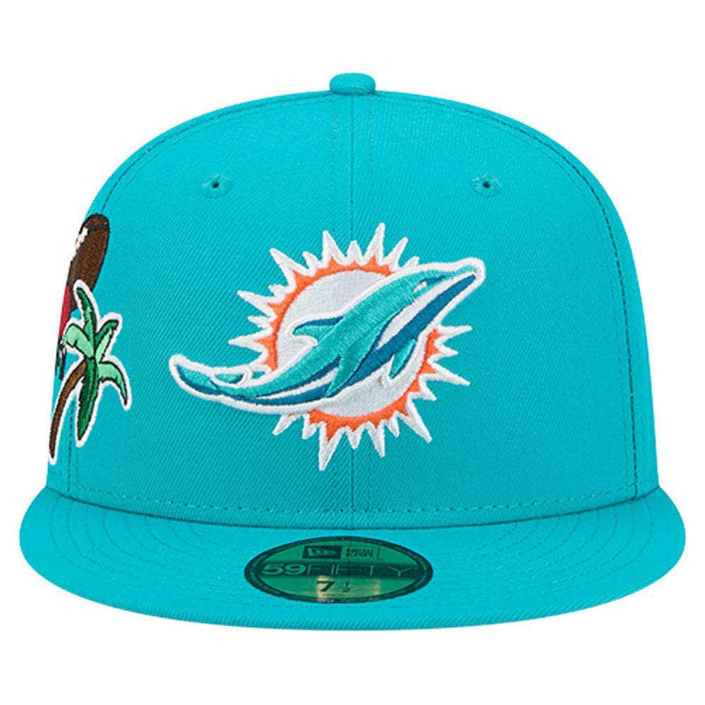 Miami Dolphins Group Chat 59FIFTY Fitted Hat | NFL Sale