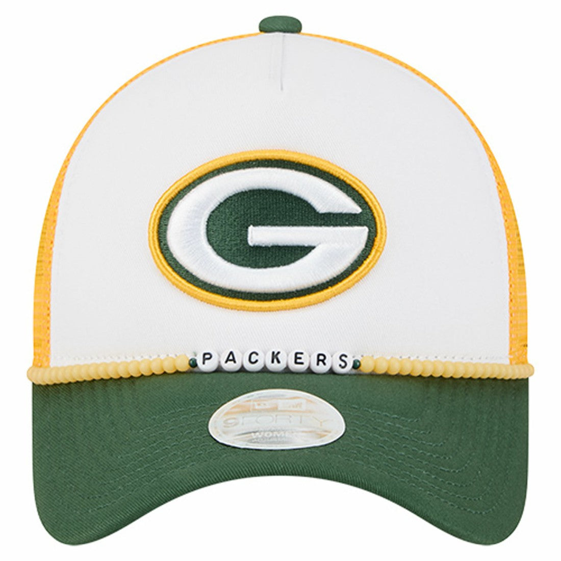 Green Bay Packers Women's Friendship Bracelet 9FORTY Adjustable Hat | NFL Hot