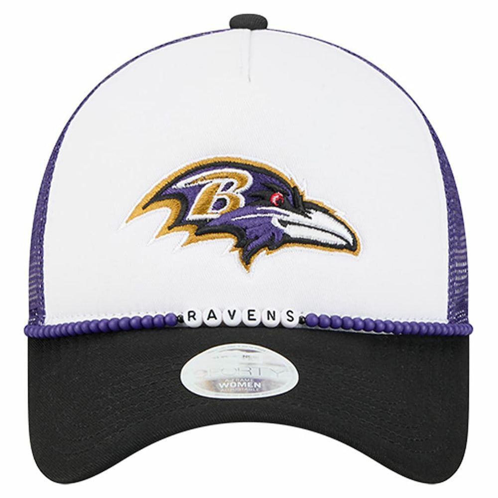 Baltimore Ravens Women's Friendship Bracelet 9FORTY Adjustable Hat | NFL Outlet