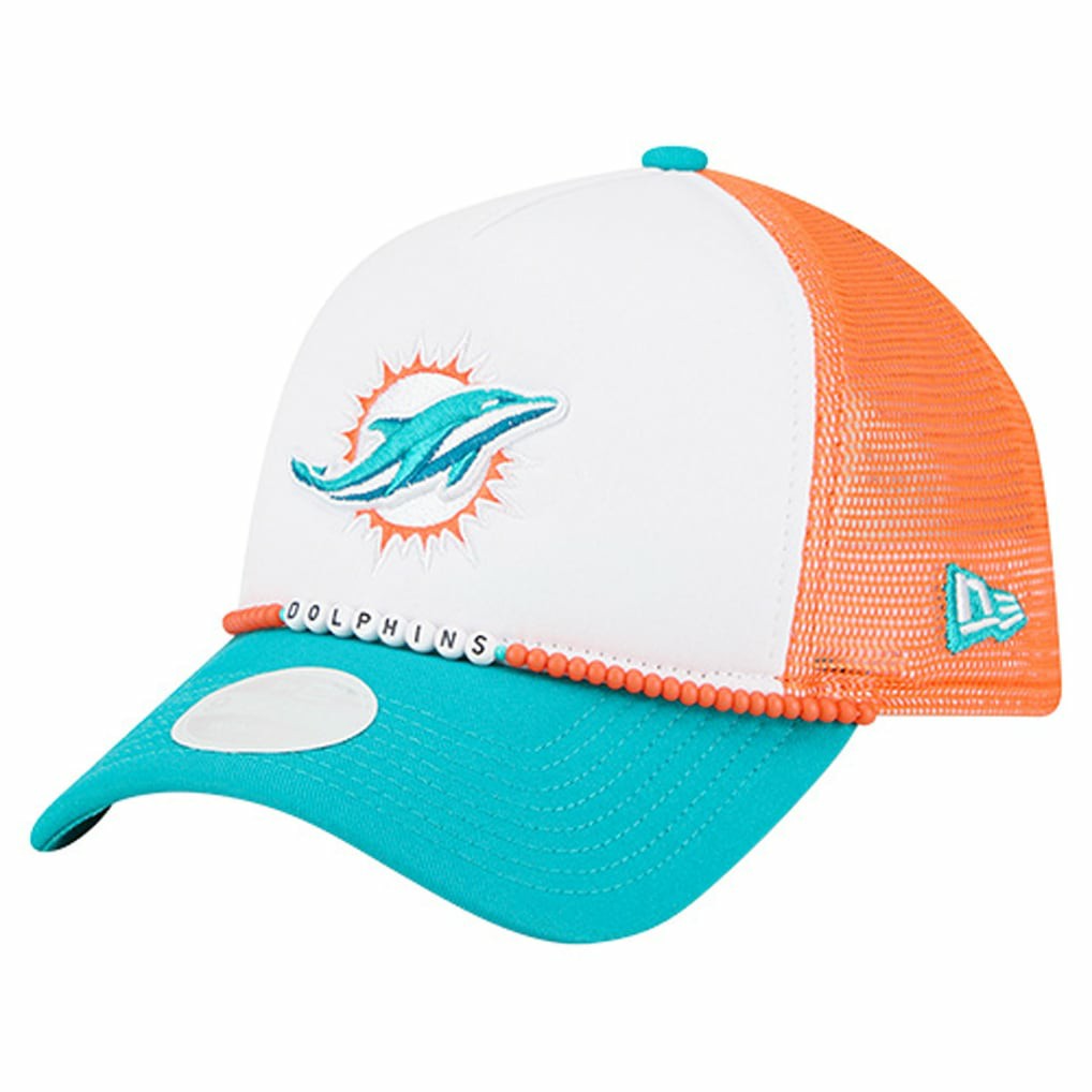 Miami Dolphins Women's Friendship Bracelet 9FORTY Adjustable Hat | NFL Hot