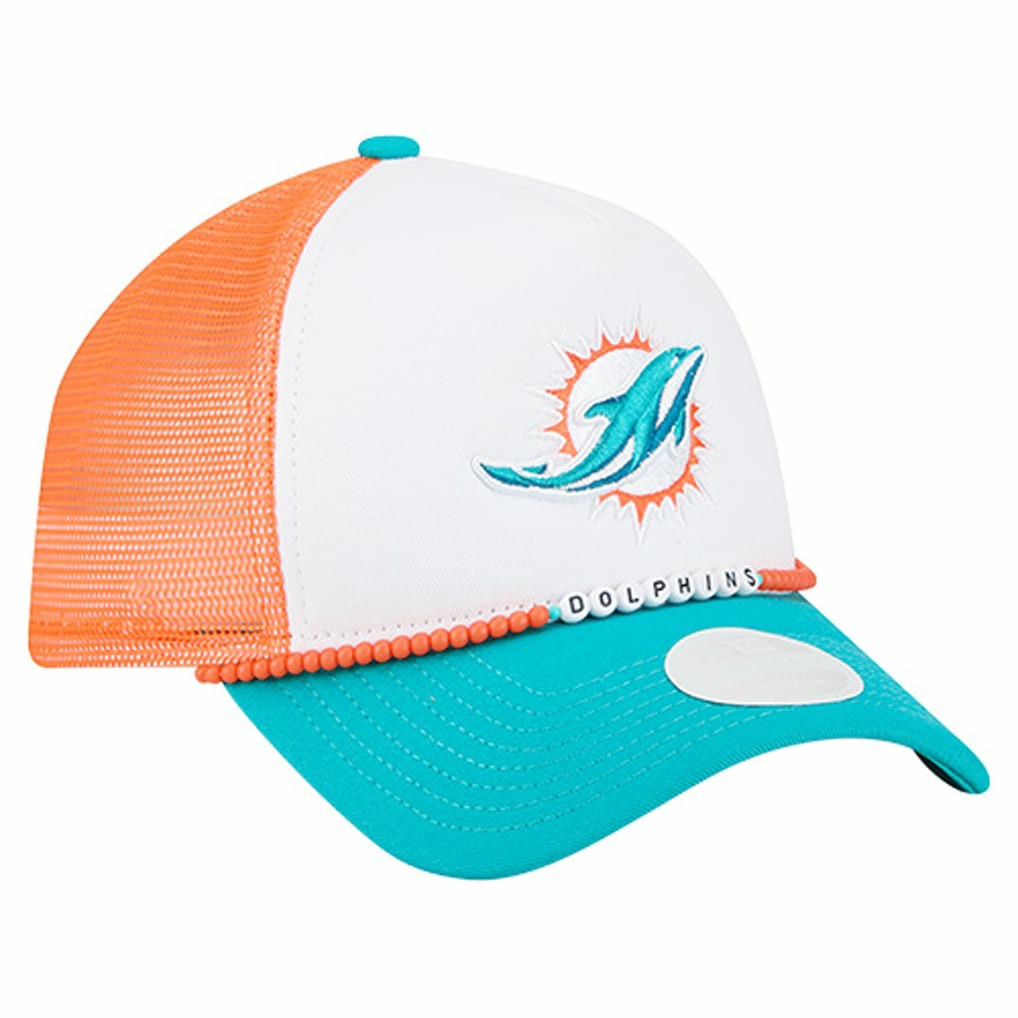 Miami Dolphins Women's Friendship Bracelet 9FORTY Adjustable Hat | NFL Hot