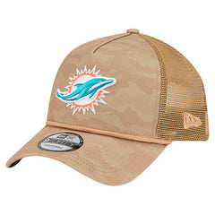 Miami Dolphins Wheat Camo 9FORTY Adjustable Hat | NFL Outlet
