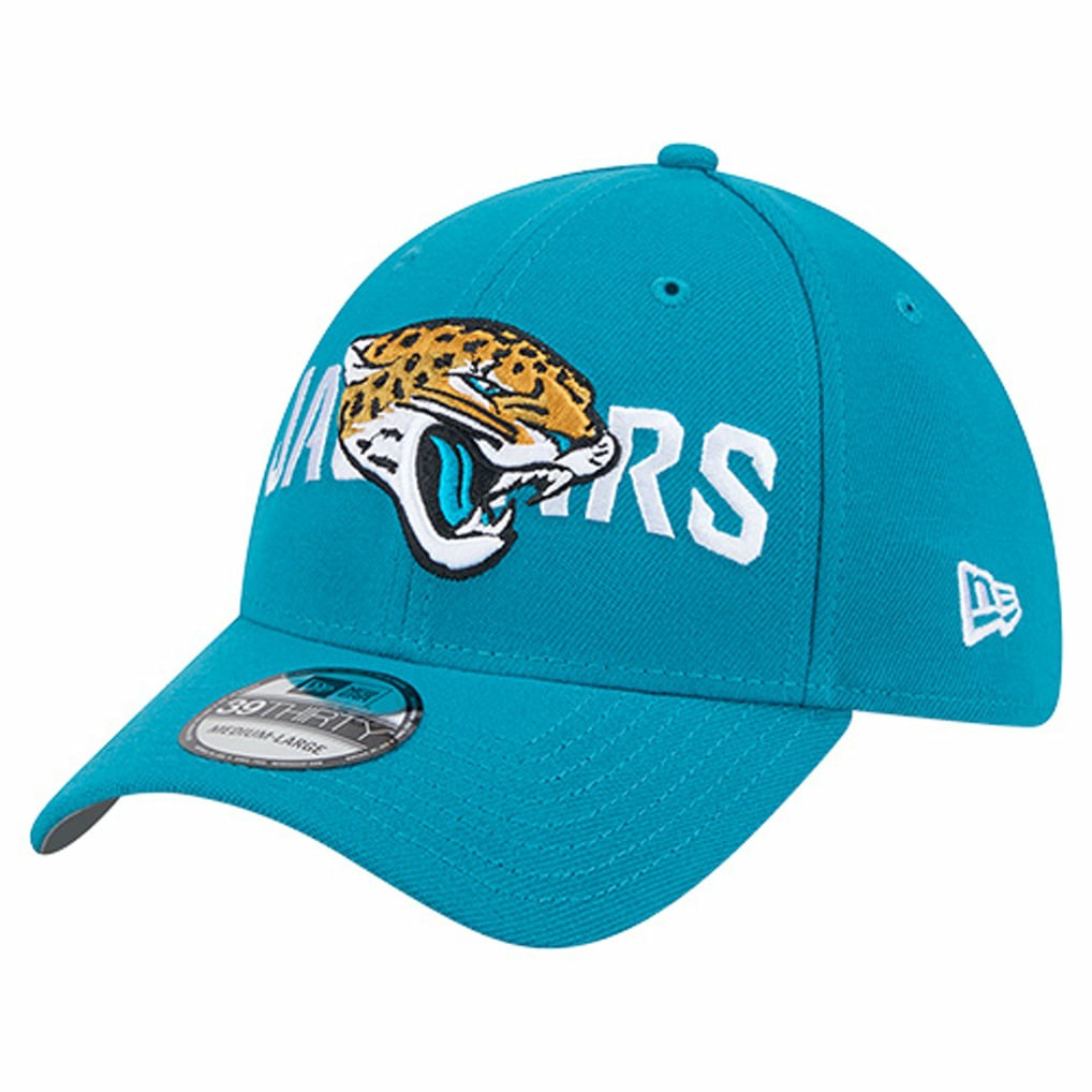 Jacksonville Jaguars Overlap Logo 39THIRTY Stretch Fit Hat | NFL On sale