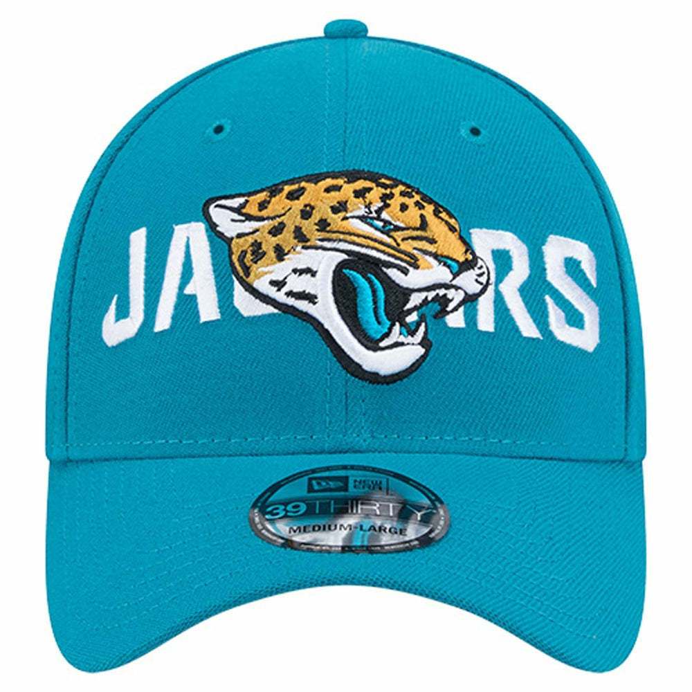 Jacksonville Jaguars Overlap Logo 39THIRTY Stretch Fit Hat | NFL On sale