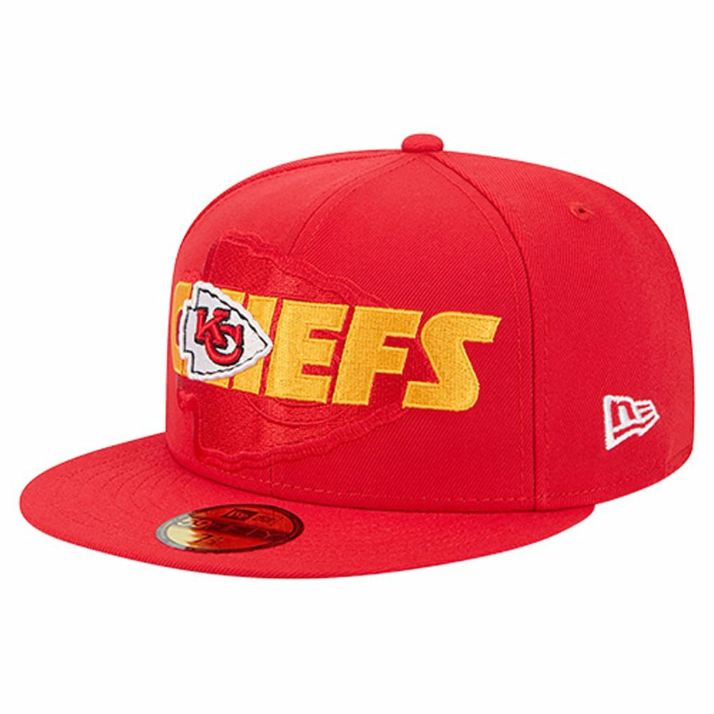 Kansas City Chiefs Overlap Wordmark 59FIFTY Fitted Hat | NFL Discount