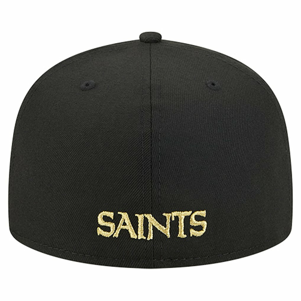New Orleans Saints Overlap Wordmark 59FIFTY Fitted Hat | NFL New