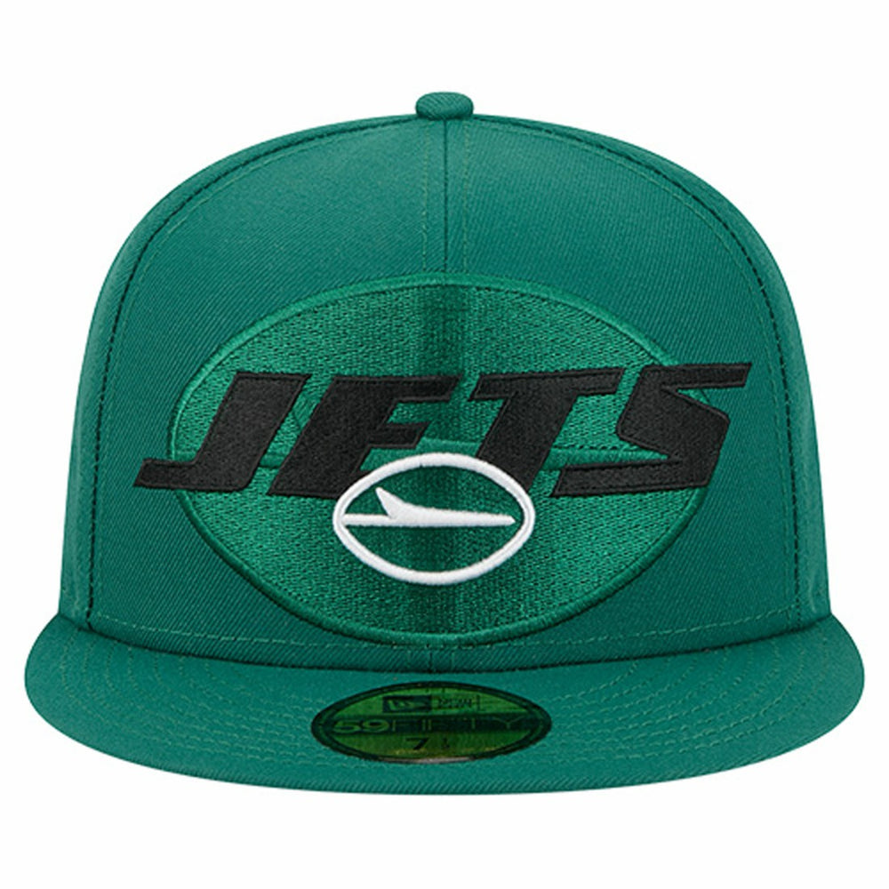 New York Jets Overlap Wordmark 59FIFTY Fitted Hat | NFL Discount