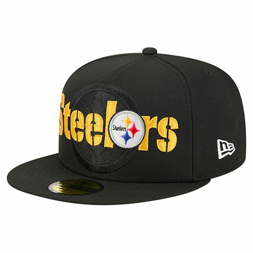 Pittsburgh Steelers Overlap Wordmark 59FIFTY Fitted Hat | NFL Near me
