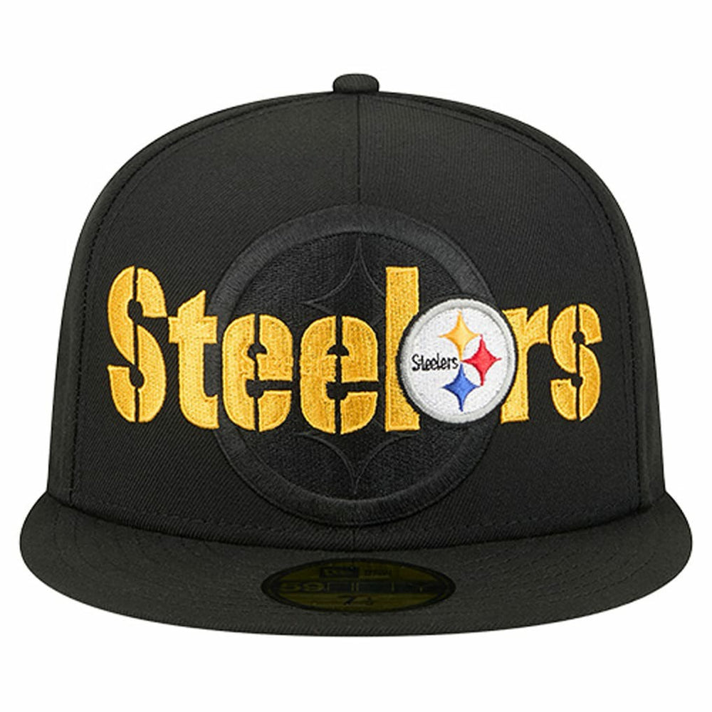 Pittsburgh Steelers Overlap Wordmark 59FIFTY Fitted Hat | NFL Near me