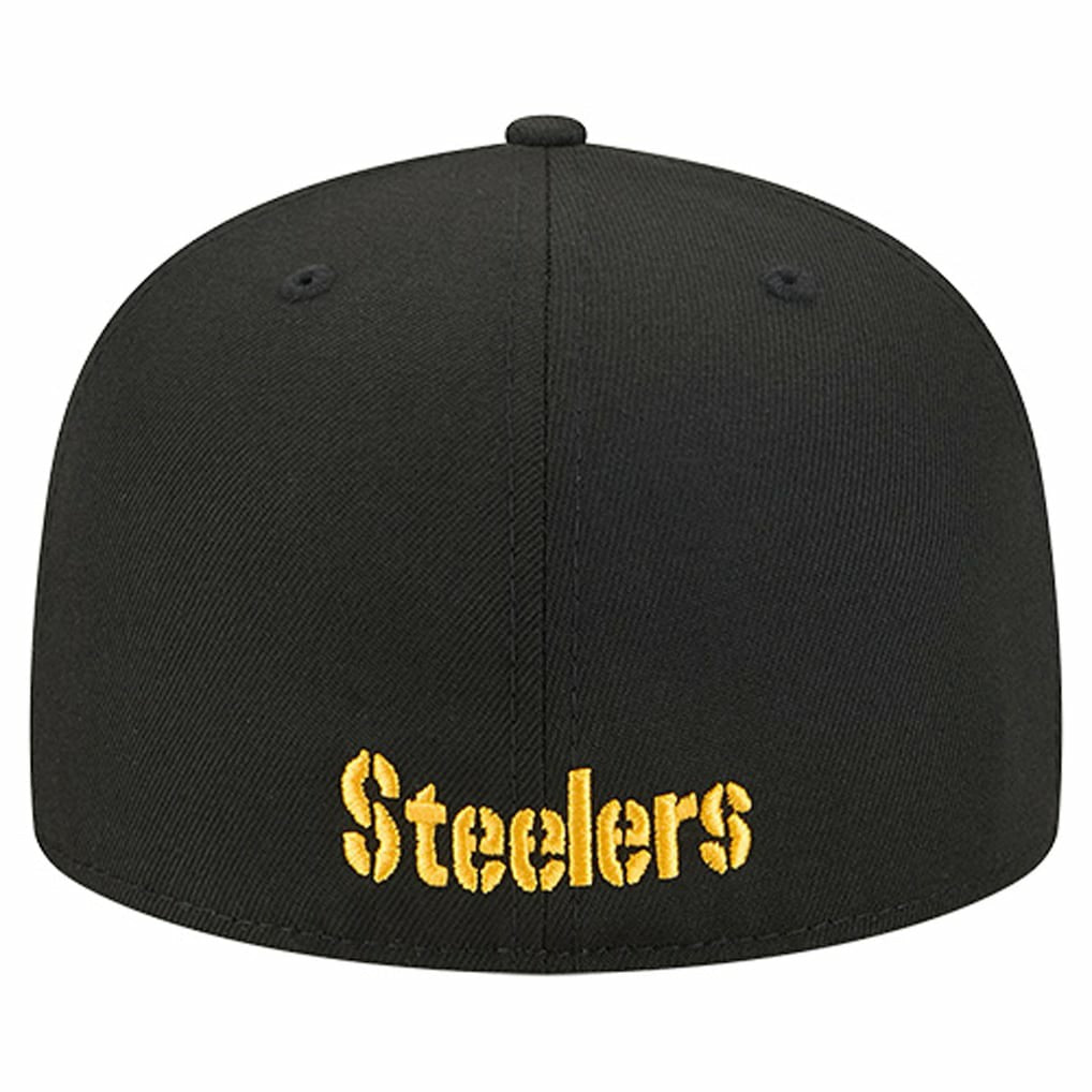 Pittsburgh Steelers Overlap Wordmark 59FIFTY Fitted Hat | NFL Near me