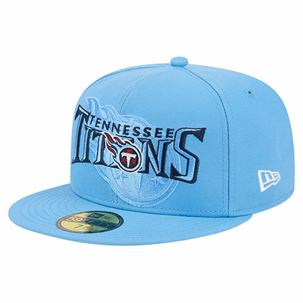 Tennessee Titans Overlap Wordmark 59FIFTY Fitted Hat | NFL Hot