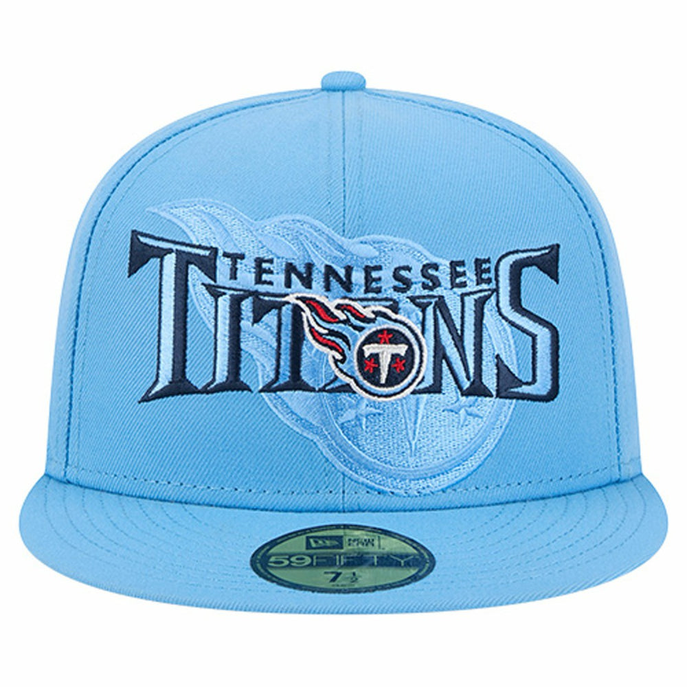 Tennessee Titans Overlap Wordmark 59FIFTY Fitted Hat | NFL Hot