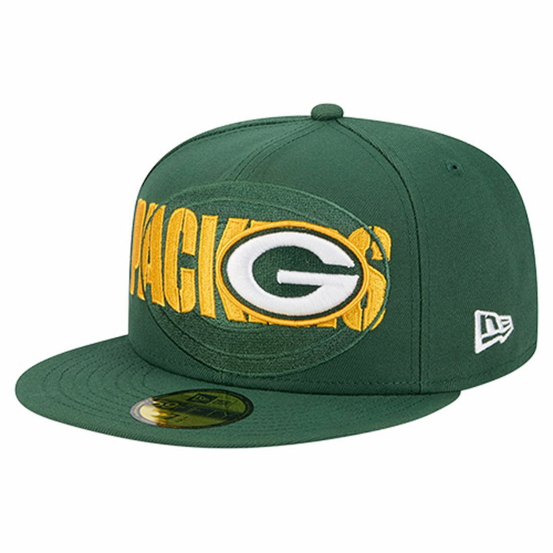 Green Bay Packers Overlap Wordmark 59FIFTY Fitted Hat | NFL Discount